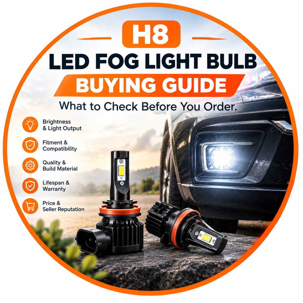 H8 LED Fog Light Bulb Buying Guide: What to Check Before You Order