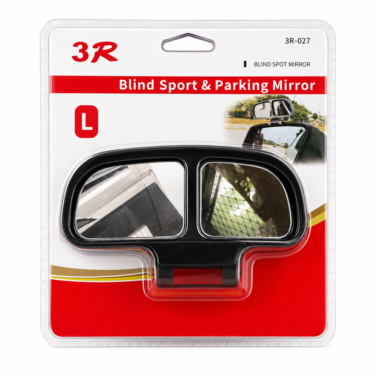 3R | 360 Degree Wide Angle Car Rear View Blind Spot Mirror 2 Pieces