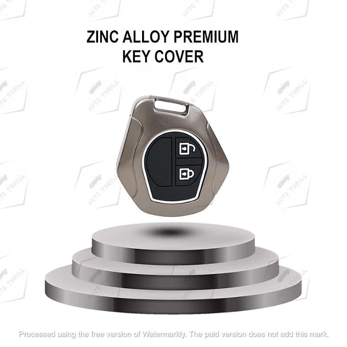 Metal Key Cover Compatible for Swift | Ertiga | Wagonr | Celerio | Swift Dzire | Alto | Fronx | Brezza | S Presso | Ignis