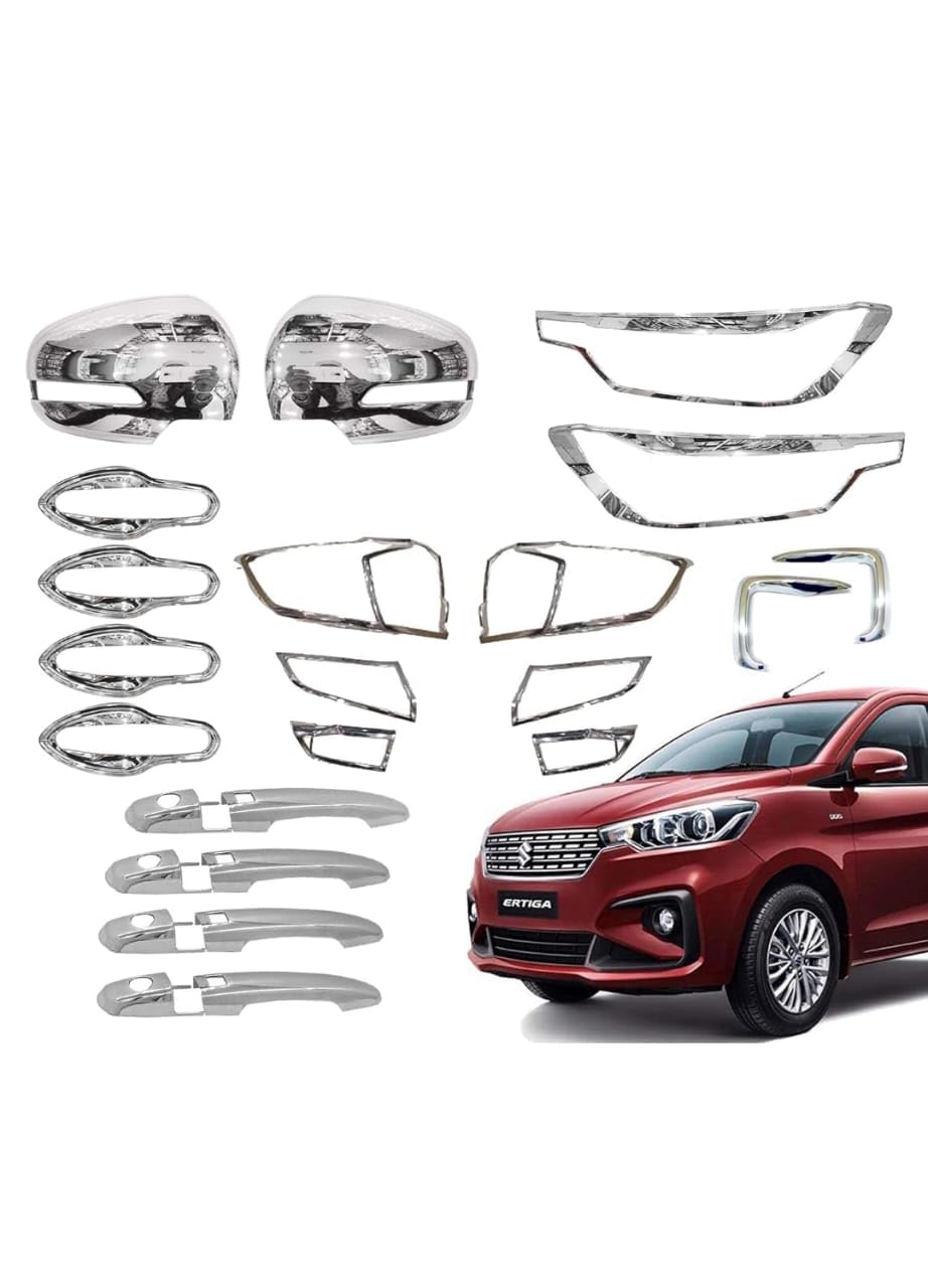 Chrome Accessories Combo Kit for Maruti Suzuki Ertiga Type 3 (2018-2022)