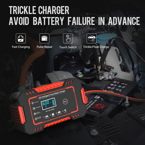 12V 6A Car & Bike Battery Charger – Intelligent Pulse Repair