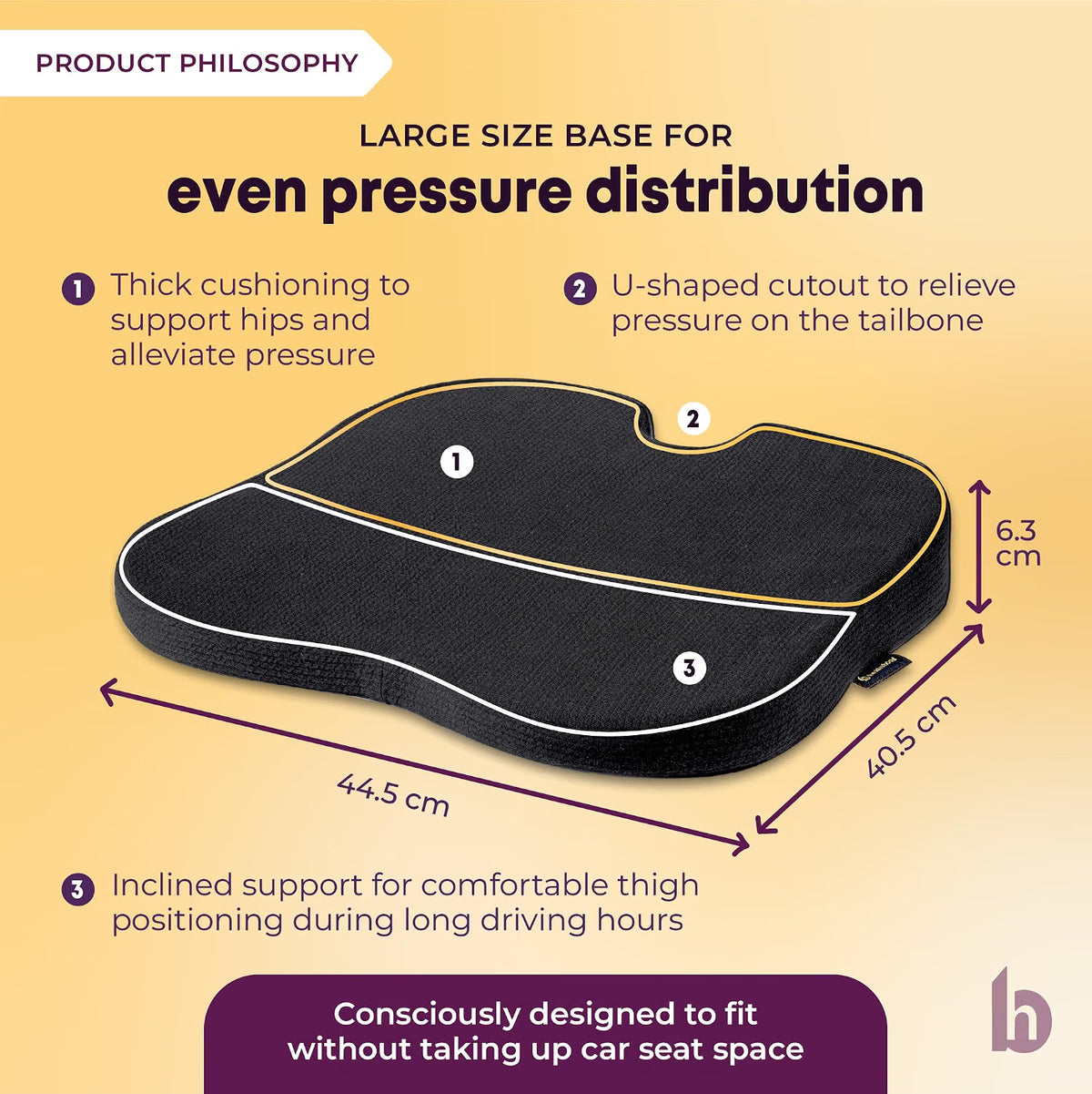 PosturePro Premium Car Seat Cushions Combo