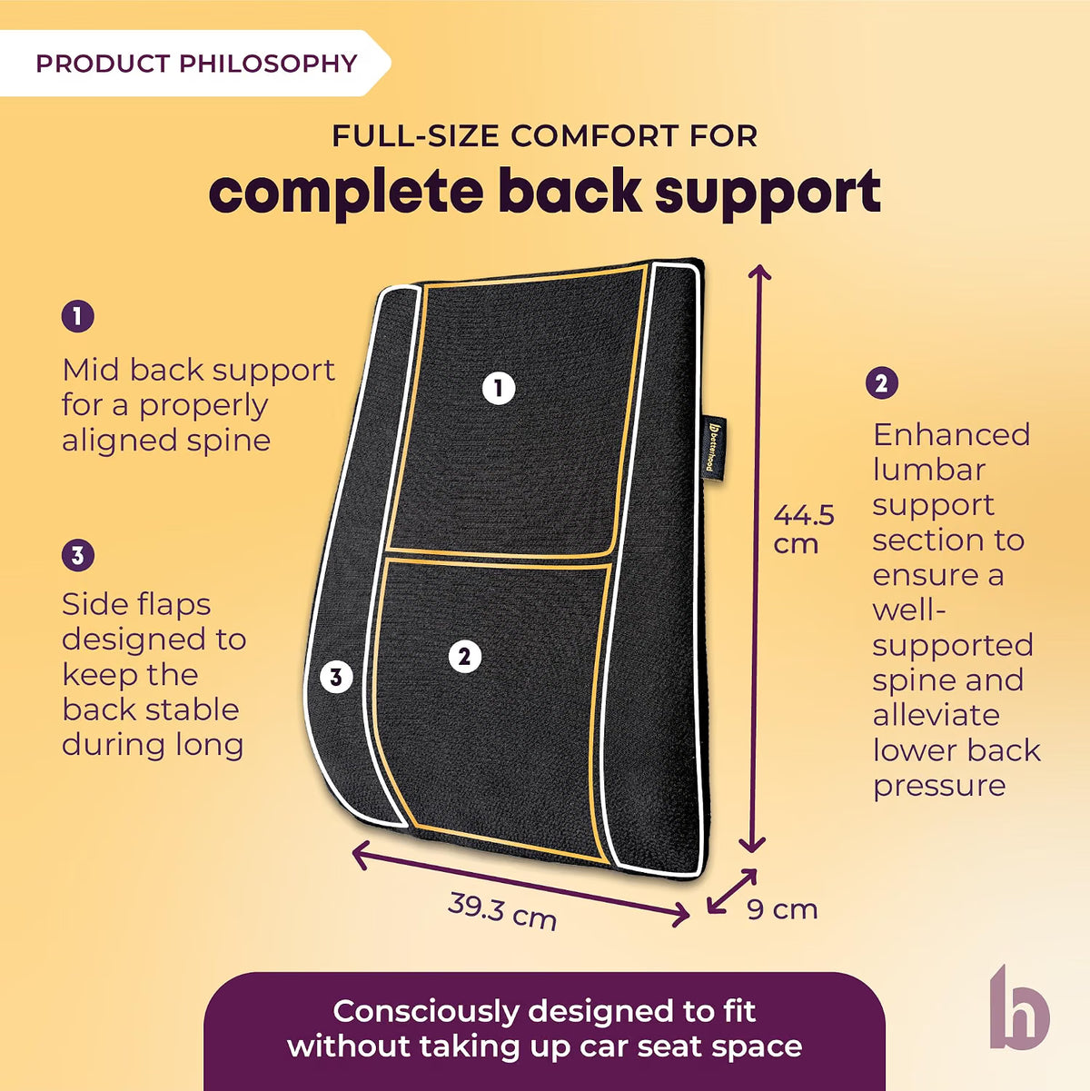 PosturePro Premium Car Seat Cushions Combo