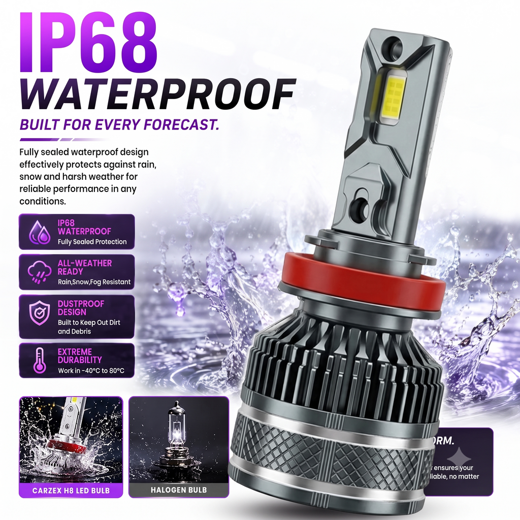 H8 LED Fog Light Bulbs, 150W 12,000 Lumens Super Bright | Set Of 2