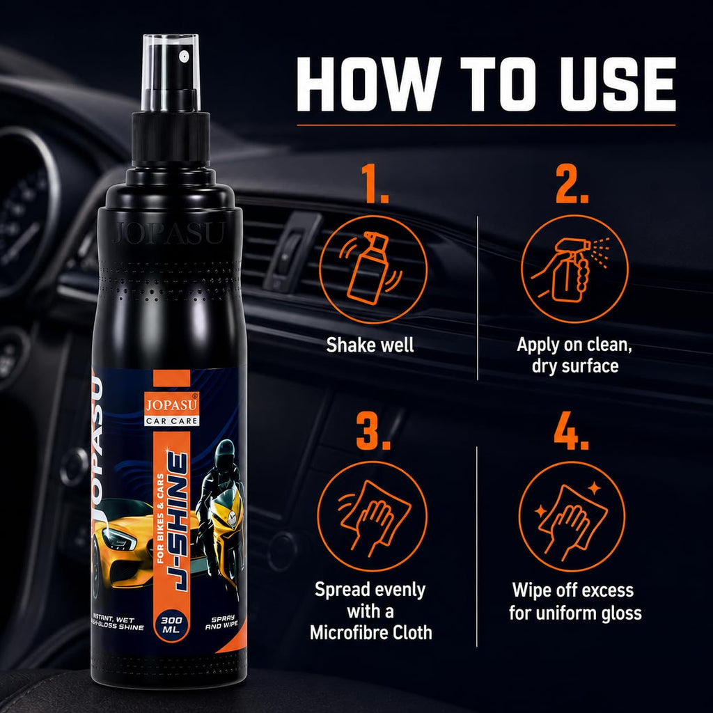 JOPASU J-SHINE Car & Bike Polish Mist Spray 300 ml
