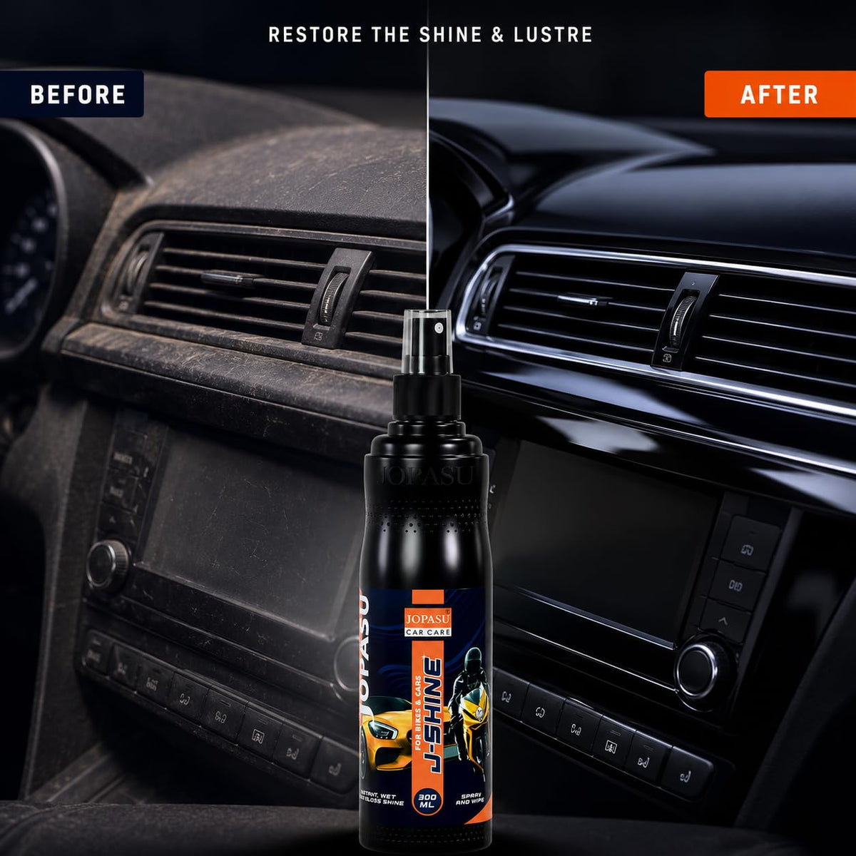 JOPASU J-SHINE Car & Bike Polish Mist Spray 300 ml