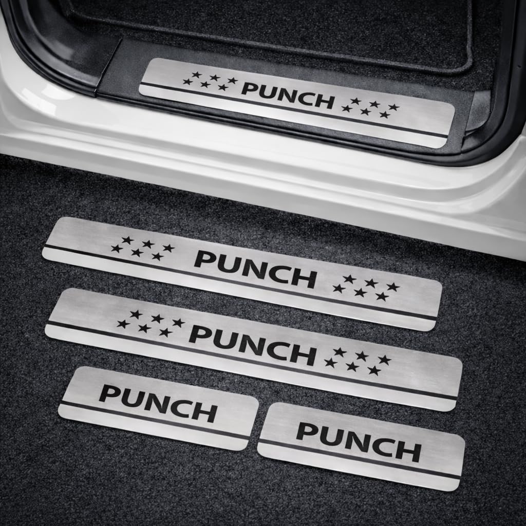 Tata Punch Door Sill Plates | Set of 4 Pcs